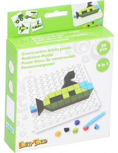 Construction Set Eddy Toys, 59 Pcs., ABS