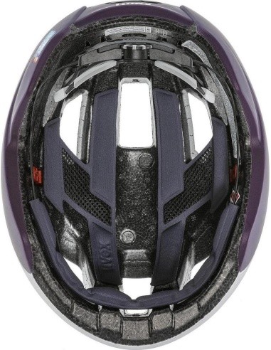 Uvex Rise cc silver-plum WE helmet, 52-56 cm