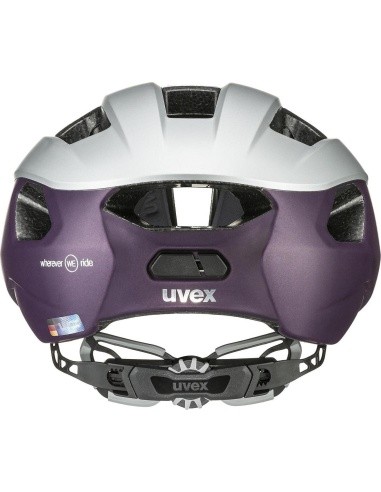 Uvex Rise cc silver-plum WE helmet, 52-56 cm