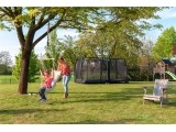 EXIT Allure Premium ground trampoline 214x366cm - green