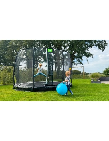 EXIT Allure Premium ground trampoline ø366cm - green
