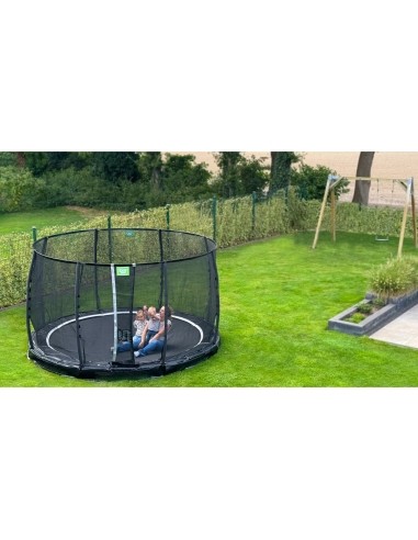 EXIT Allure Premium ground trampoline ø366cm - green