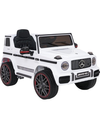 Elektromobilis Mercedes G63 AMG LIFT, baltas