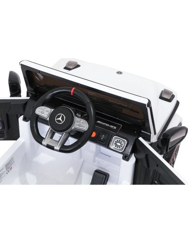 Elektromobilis Mercedes G63 AMG LIFT, baltas