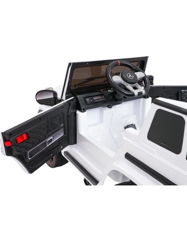 Elektromobilis Mercedes G63 AMG LIFT, baltas
