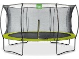EXIT Silhouette trampoline ø427cm - green Outdoor Round Coil spring Above ground trampoline