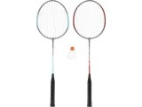 Plieninis badmintono rinkinys NILS NRZ002, 2 raketės ir plunksninukai