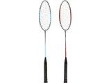 Plieninis badmintono rinkinys NILS NRZ002, 2 raketės ir plunksninukai