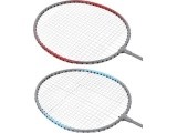 Plieninis badmintono rinkinys NILS NRZ002, 2 raketės ir plunksninukai