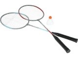 Plieninis badmintono rinkinys NILS NRZ002, 2 raketės ir plunksninukai