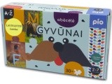 Educational puzzle ALPHABET animals (Lithuanian), 2+