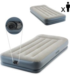 Materac dmuchany 191x99cm z pompką jednoosobowy Intex 64116ND