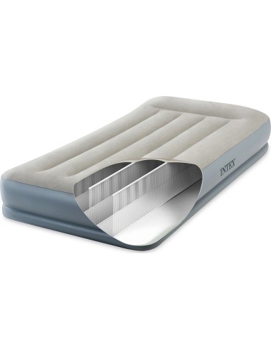 Materac dmuchany 191x99cm z pompką jednoosobowy Intex 64116ND