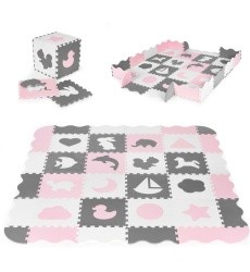Foam mat with fence puzzle dry pool 36 pieces ECOTOYS