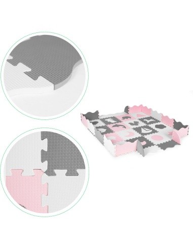 Foam mat with fence puzzle dry pool 36 pieces ECOTOYS