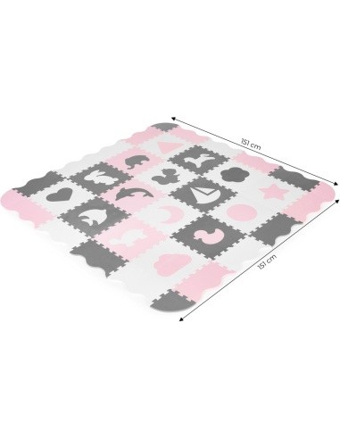 Foam mat with fence puzzle dry pool 36 pieces ECOTOYS