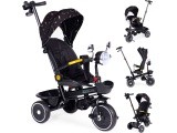Children's tricycle stroller swivel seat pusher black ECOTOYS