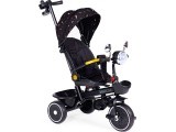 Children's tricycle stroller swivel seat pusher black ECOTOYS