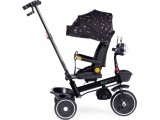 Children's tricycle stroller swivel seat pusher black ECOTOYS