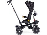 Children's tricycle stroller swivel seat pusher black ECOTOYS