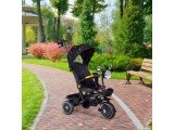 Vaikiškas triratukas su besisukančia sėdyne ir stūmimo rankena, juodas ECOTOYS