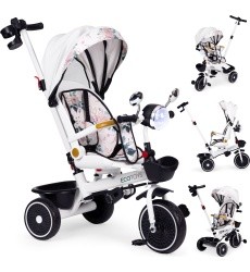 Children's tricycle stroller swivel seat pusher canopy ECOTOYS