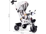 Children's tricycle stroller swivel seat pusher canopy ECOTOYS