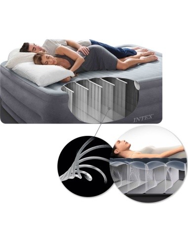 Pripučiamas miegojimo čiužinys 203x152 cm dvivietis INTEX 64143