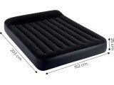 Inflatable sleeping mattress 203x152 cm two-person bed INTEX 64143