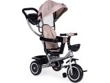 Tricycle stroller 2-in-1 swivel seat folding canopy - beige ECOTOYS