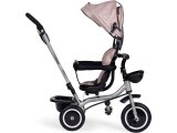 Triratukas-vežimėlis 2-in-1 ECOTOYS, pasukama sėdynė, sulankstomas stogelis, smėlio spalvos