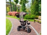 Tricycle stroller 2-in-1 swivel seat folding canopy - beige ECOTOYS