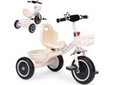 Tricycle tricycle non-slip handles bell basket beige ECOTOYS