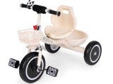 Tricycle tricycle non-slip handles bell basket beige ECOTOYS