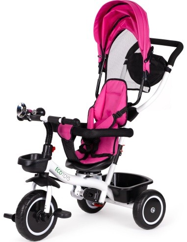Tricycle With Swivel Seat Eco Toys, Pink