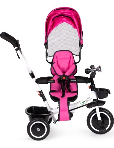 Tricycle With Swivel Seat Eco Toys, Pink