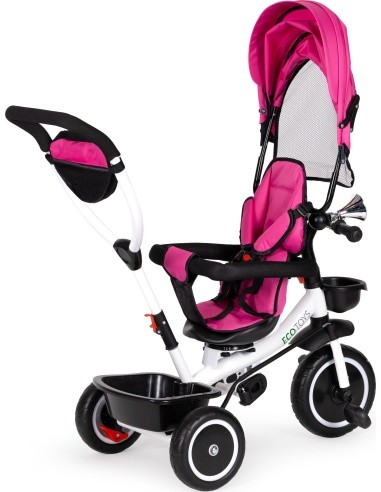 Tricycle With Swivel Seat Eco Toys, Pink