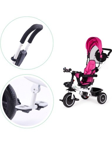 Tricycle With Swivel Seat Eco Toys, Pink