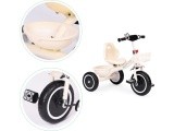 Tricycle tricycle non-slip handles bell basket beige ECOTOYS