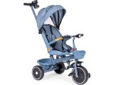 Tricycle stroller tricycle 2-in-1 swivel seat folding canopy blue - ECOTOYS