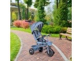 Triratukas-vežimėlis 2-in-1 sukamoji sėdynė sulankstomas stogelis mėlynas - ECOTOYS