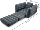 Pripučiamas krėslas-čiužinys 2-in-1 INTEX 66551