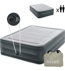 Double bed mattress with automatic pump - 203x152cm INTEX