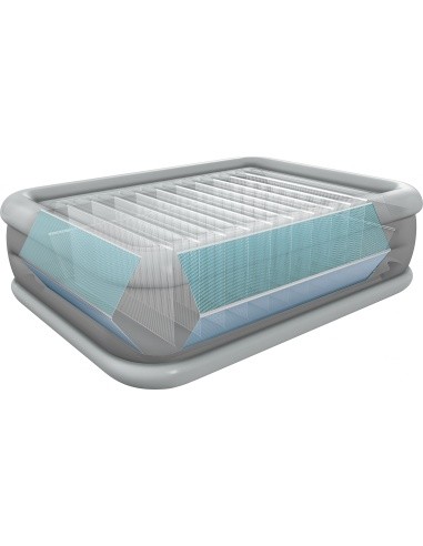 Double bed mattress with automatic pump - 203x152cm INTEX