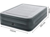 Double bed mattress with automatic pump - 203x152cm INTEX