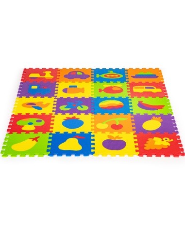 Educational foam mat EVA puzzle 20 pieces 148x119cm ECOTOYS