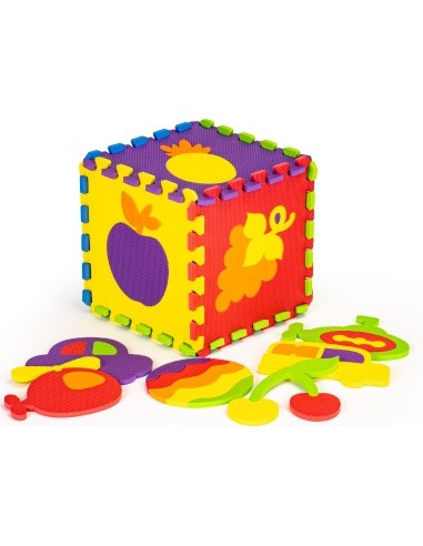 Mokomasis putplasčio kilimėlis EVA dėlionė 20 dalių 148x119cm ECOTOYS