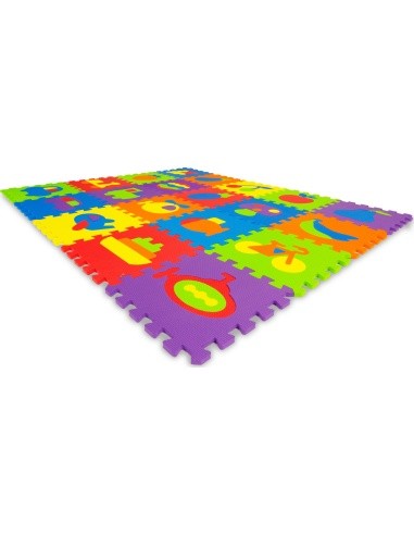 Mokomasis putplasčio kilimėlis EVA dėlionė 20 dalių 148x119cm ECOTOYS