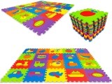 Mokomasis putplasčio kilimėlis EVA dėlionė 20 dalių 148x119cm ECOTOYS