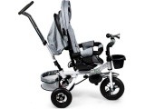 Turning tricycle 360° Grey Delux with canopy ECOTOYS